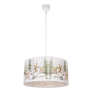 Lasten kattovalaisin KIDS ROOM 1xE27/60W/230V, halkaisija 40 cm, eläinaiheinen