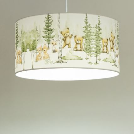 Lasten kattovalaisin KIDS ROOM 1xE27/60W/230V, halkaisija 40 cm, eläinaiheinen