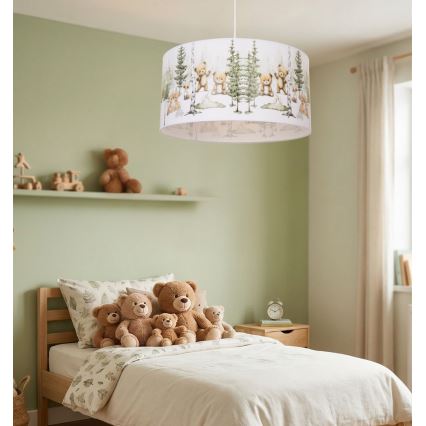 Lasten kattovalaisin KIDS ROOM 1xE27/60W/230V, halkaisija 40 cm, eläinaiheinen