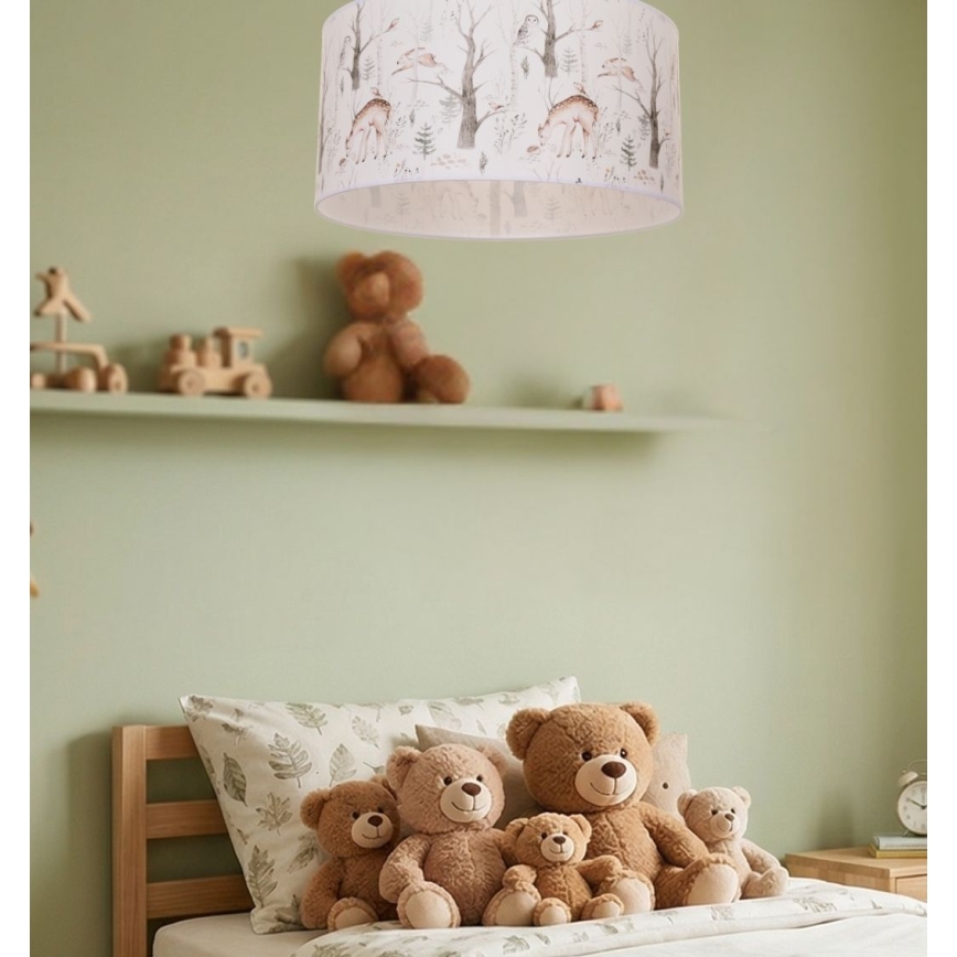 Lasten kattovalaisin KIDS ROOM 1xE27/60W/230V halkaisija 40 cm eläinhahmot