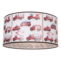 Lasten kattovalaisin KIDS ROOM 1xE27/60W/230V, halkaisija 40 cm, palomiehet