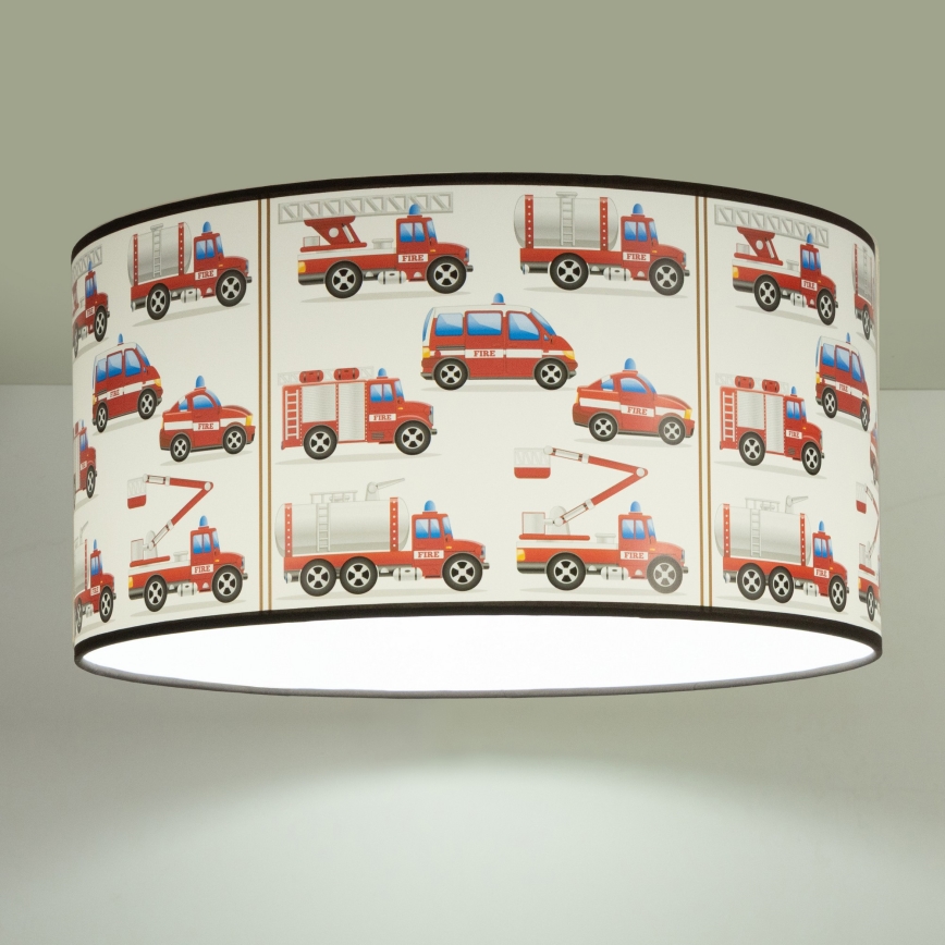 Lasten kattovalaisin KIDS ROOM 1xE27/60W/230V, halkaisija 40 cm, palomiehet