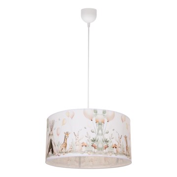 Lasten kattovalaisin KIDS ROOM 1xE27/60W/230V Ø 40 cm, eläinaihe