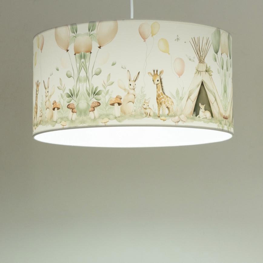 Lasten kattovalaisin KIDS ROOM 1xE27/60W/230V Ø 40 cm, eläinaihe