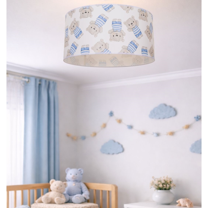 Lasten kattovalaisin KIDS ROOM 1xE27/60W/230V Ø 40 cm nalle