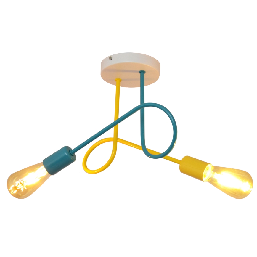 Lasten pinta-asennettava kattovalaisin OXFORD 2xE27/15W/230V