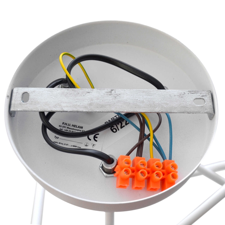 Lasten pinta-asennettava kattovalaisin OXFORD 3xE27/15W/230V valkoinen