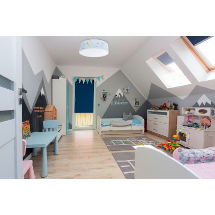 Lasten kattovalaisin SWEET DREAMS 2xE27/60W/230V halkaisija 40 cm