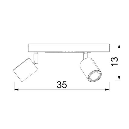 Lasten kohdevalo FUN 3xGU10/8W/230V sininen/norsu