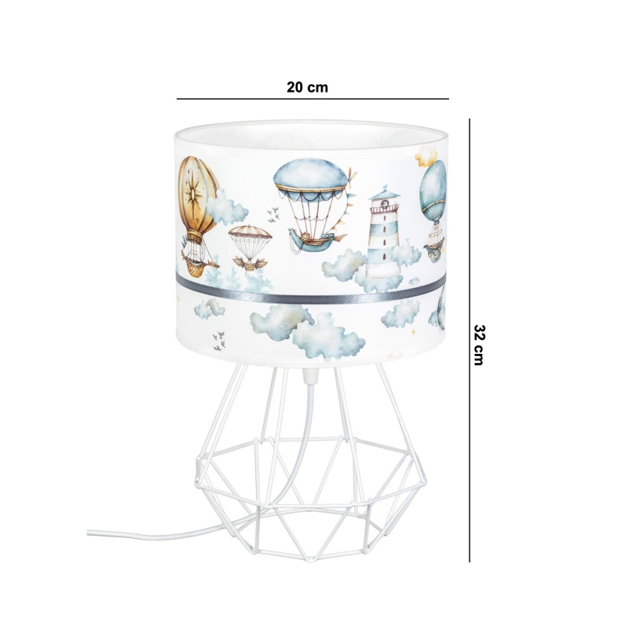 Lasten lamppu PIKKI 1xE27/60W/230V sininen