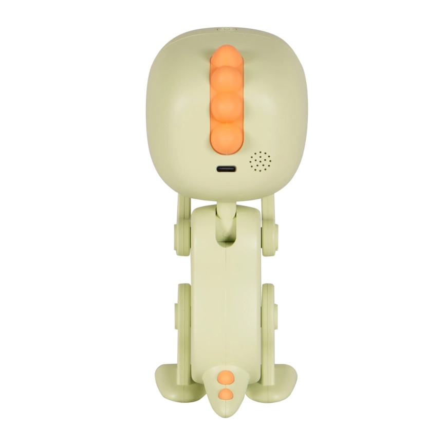 LED RGBW Himmennettävä lasten yö pieni lamppu herätyskellon kanssa ROBOT LED/1W/5V 1200 mAh