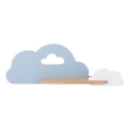 Lasten LED-seinävalaisin hyllyllä CLOUD LED/5W/230V sininen/valkoinen