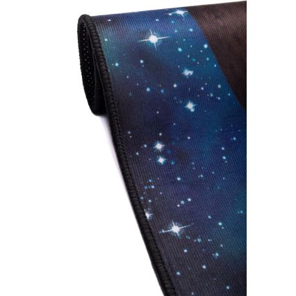 Lasten liukuestollinen matto PRINT 3D 120x160 cm planeetat/monivärinen