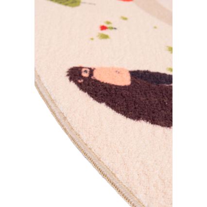 Lasten liukumaton matto ARES STREETS 160 cm beige/safari