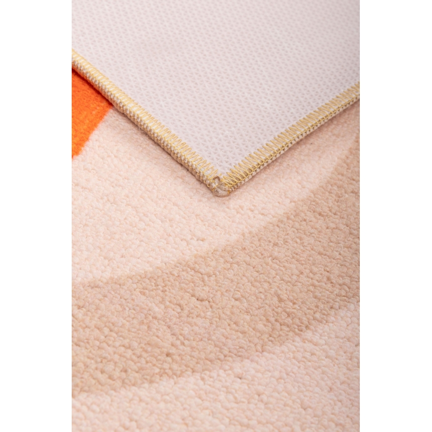 Lasten liukumaton matto ARES STREETS 80x150 cm beige/safari