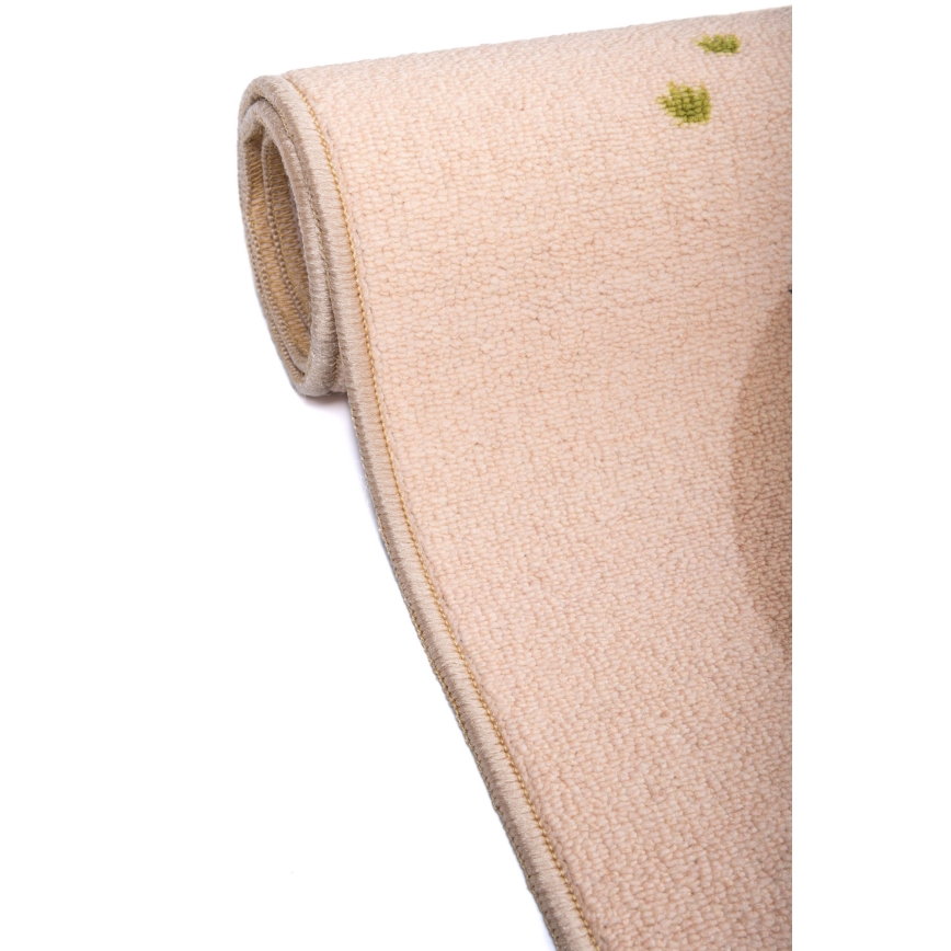 Lasten liukumaton matto ARES STREETS 80x150 cm beige/safari