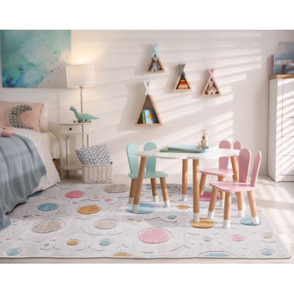 Lasten matto PIAR 120x170 cm värikäs/pilkullinen