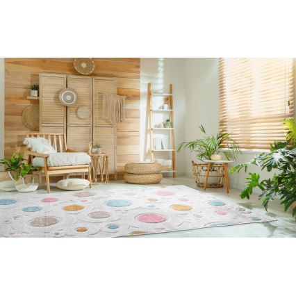 Lasten matto PIAR 120x170 cm värikäs/pilkullinen