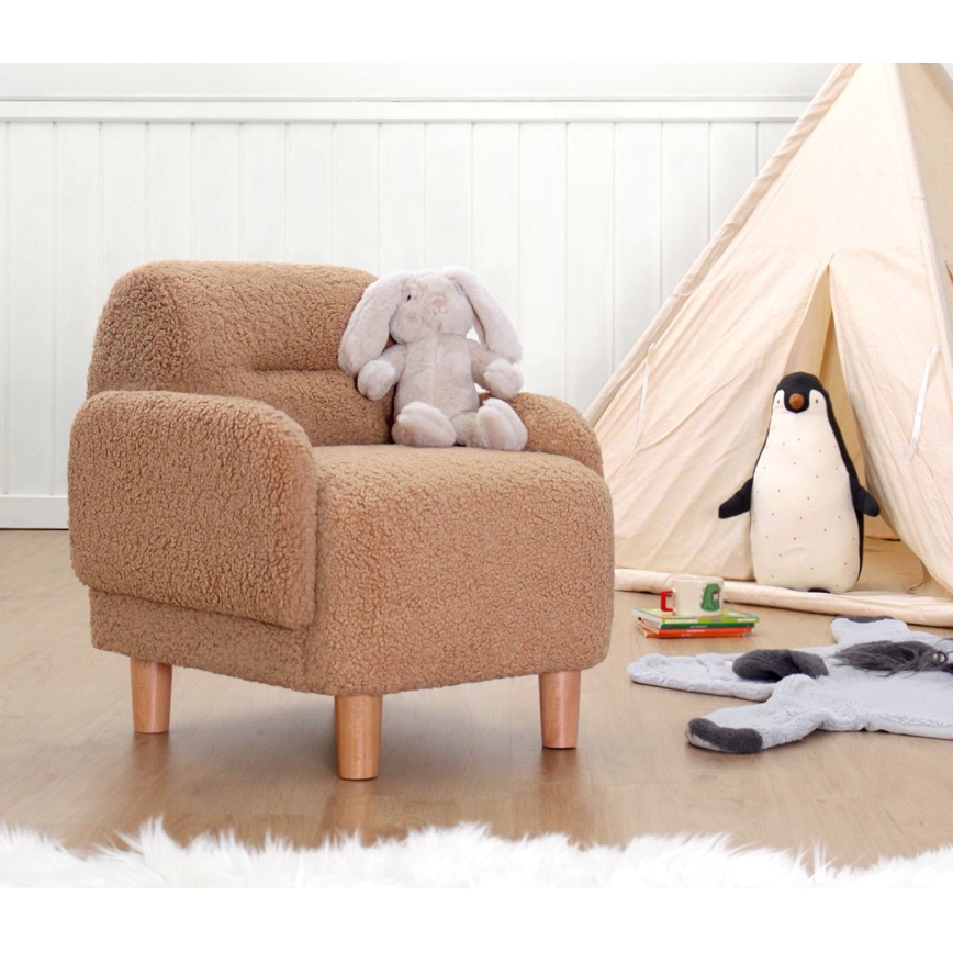 Lasten nojatuoli LORY, ruskea