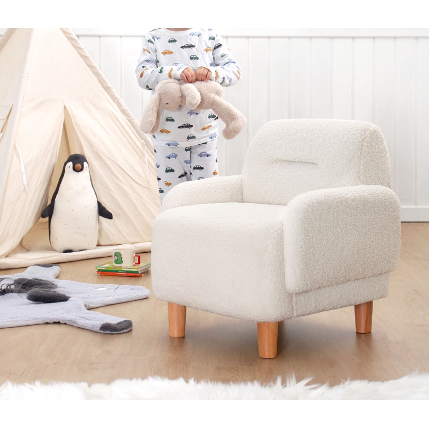 Lasten nojatuoli LORY, valkoinen