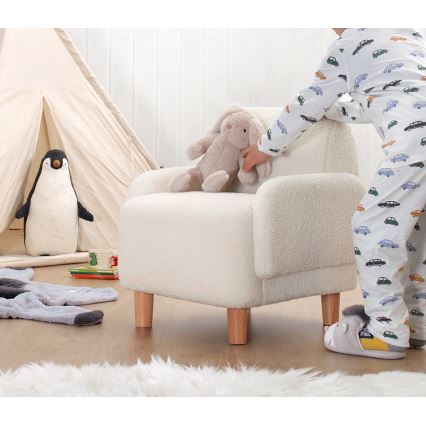 Lasten nojatuoli LORY, valkoinen