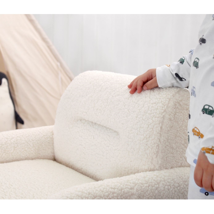 Lasten nojatuoli LORY, valkoinen