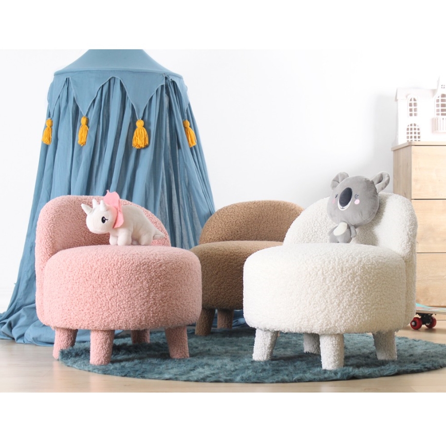 Lasten nojatuoli PIXI, halkaisija 46 cm, ruskea