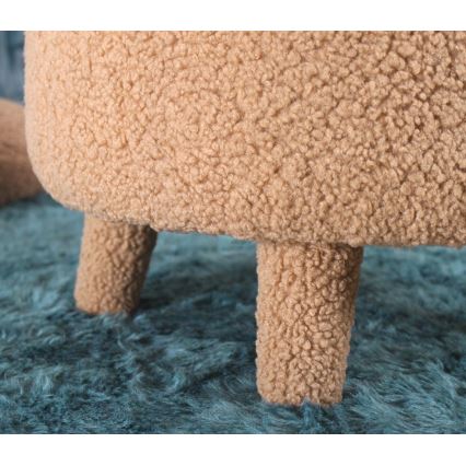 Lasten nojatuoli PIXI, halkaisija 46 cm, ruskea