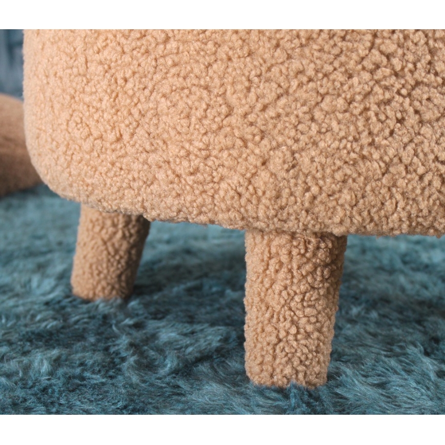 Lasten nojatuoli PIXI, halkaisija 46 cm, ruskea