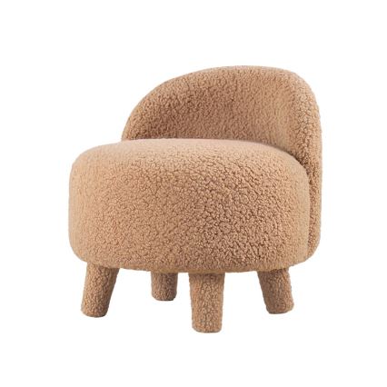 Lasten nojatuoli PIXI, halkaisija 46 cm, ruskea