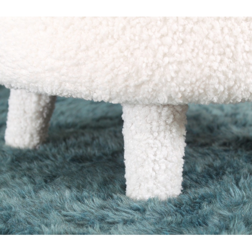 Lasten nojatuoli PIXI, Ø 46 cm, valkoinen