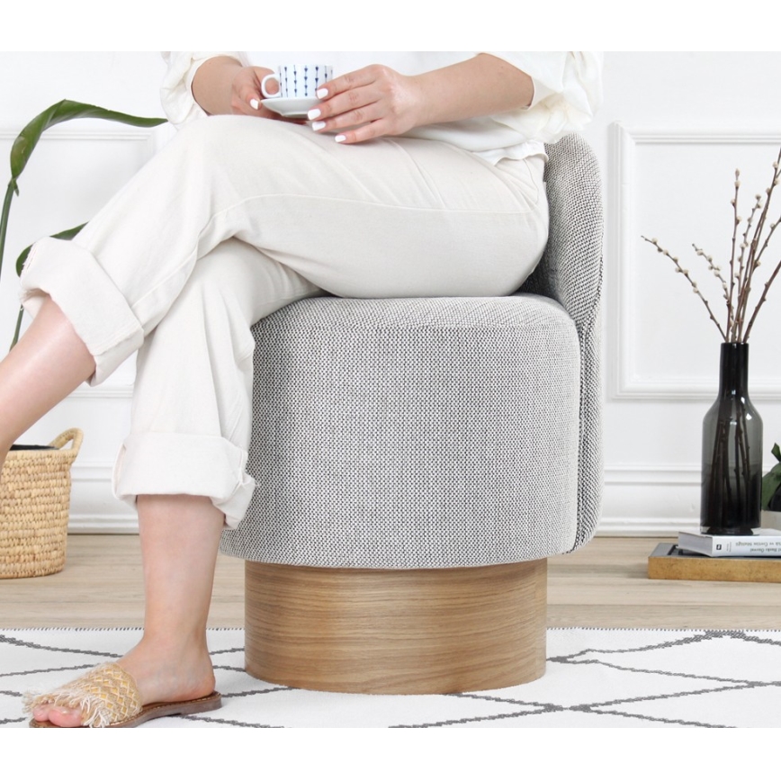 Lasten nojatuoli RIKI 40x47 cm harmaa