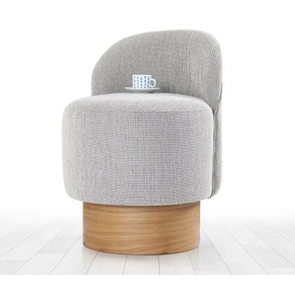 Lasten nojatuoli RIKI 40x47 cm harmaa