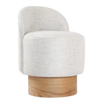 Lasten nojatuoli RIKI 40x47 cm vaaleanharmaa