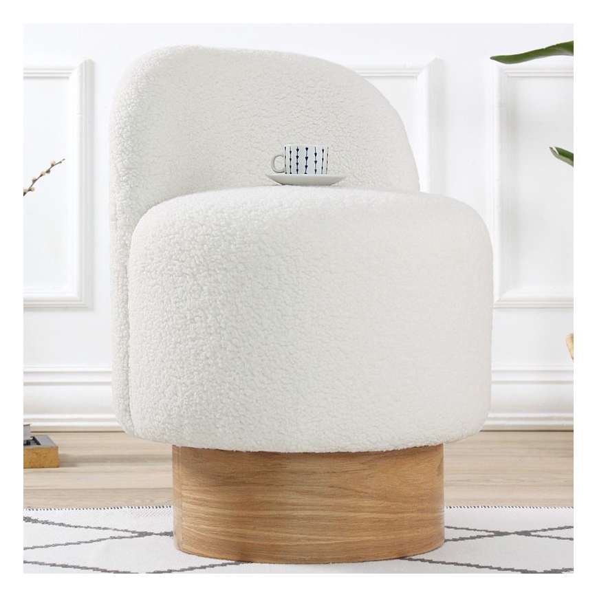 Lasten nojatuoli RIKI 40x47 cm, valkoinen