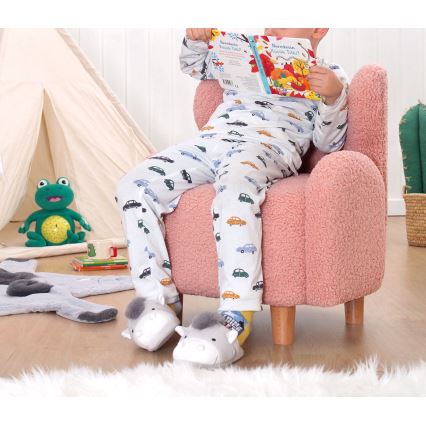 Lasten nojatuoli TOBI vaaleanpunainen