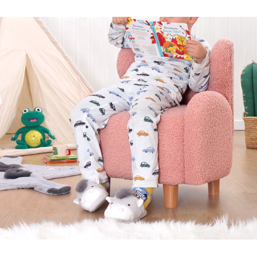 Lasten nojatuoli TOBI vaaleanpunainen