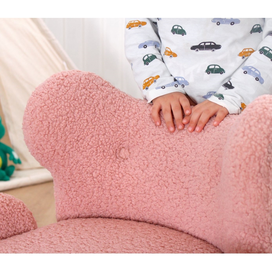 Lasten nojatuoli TOBI vaaleanpunainen