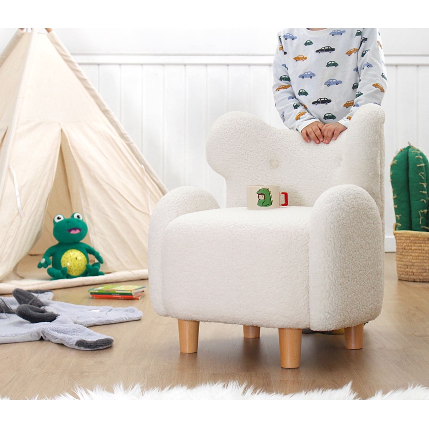 Lasten nojatuoli TOBI valkoinen