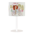 Lasten pöytälamppu GIRLS VIBES 1xE27/60W/230V, halkaisija 18 cm, tytöille