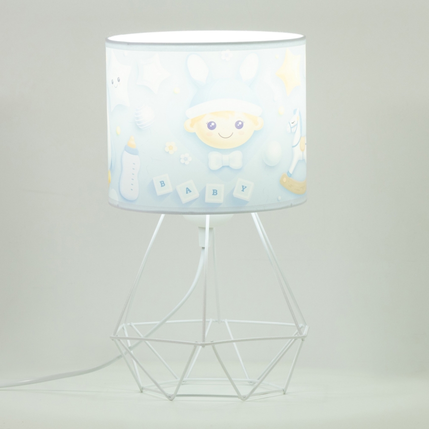 Lasten pöytälamppu KIDS ROOM 1xE27/60W/230V halkaisija 18 cm astronauttiaiheinen