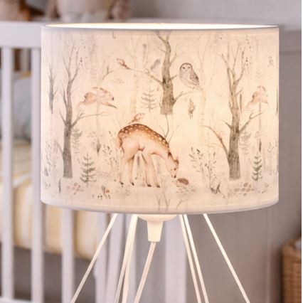Lasten pöytälamppu KIDS ROOM 1xE27/60W/230V, halkaisija 18 cm, eläinaiheinen