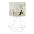 Lasten pöytälamppu KIDS ROOM 1xE27/60W/230V halkaisija 18 cm, eläinaiheinen