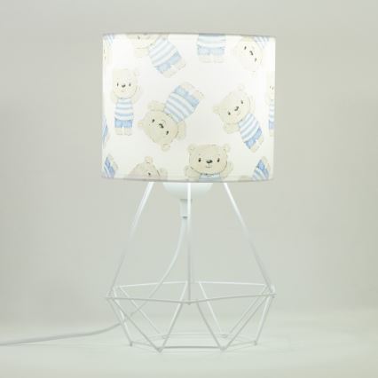 Lasten pöytälamppu KIDS ROOM 1xE27/60W/230V, halkaisija 18 cm, nalleaiheinen