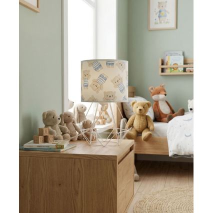 Lasten pöytälamppu KIDS ROOM 1xE27/60W/230V, halkaisija 18 cm, nalleaiheinen