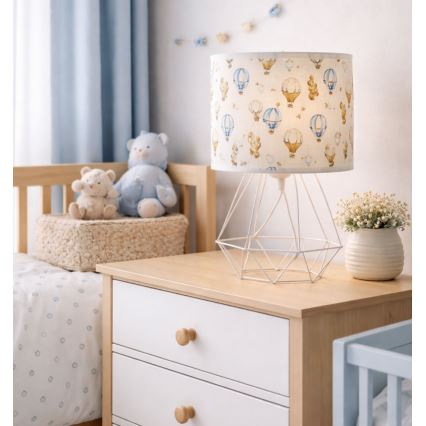 Lasten pöytälamppu KIDS ROOM 1xE27/60W/230V, Ø 18 cm, ilmapallot