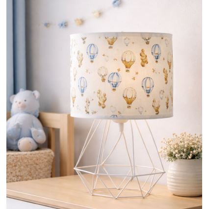 Lasten pöytälamppu KIDS ROOM 1xE27/60W/230V, Ø 18 cm, ilmapallot