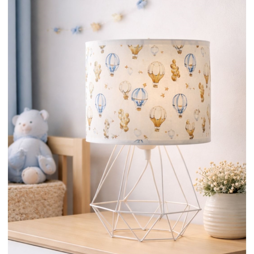 Lasten pöytälamppu KIDS ROOM 1xE27/60W/230V, Ø 18 cm, ilmapallot