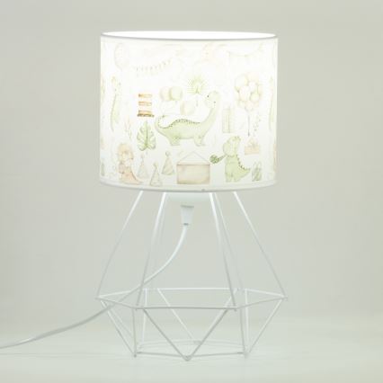 Lasten pöytävalaisin KIDS ROOM 1xE27/60W/230V Ø 18 cm dinosaurus