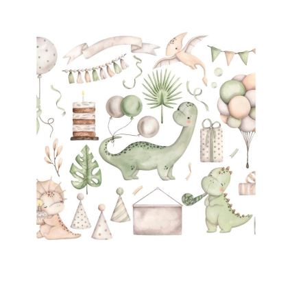 Lasten pöytävalaisin KIDS ROOM 1xE27/60W/230V Ø 18 cm dinosaurus
